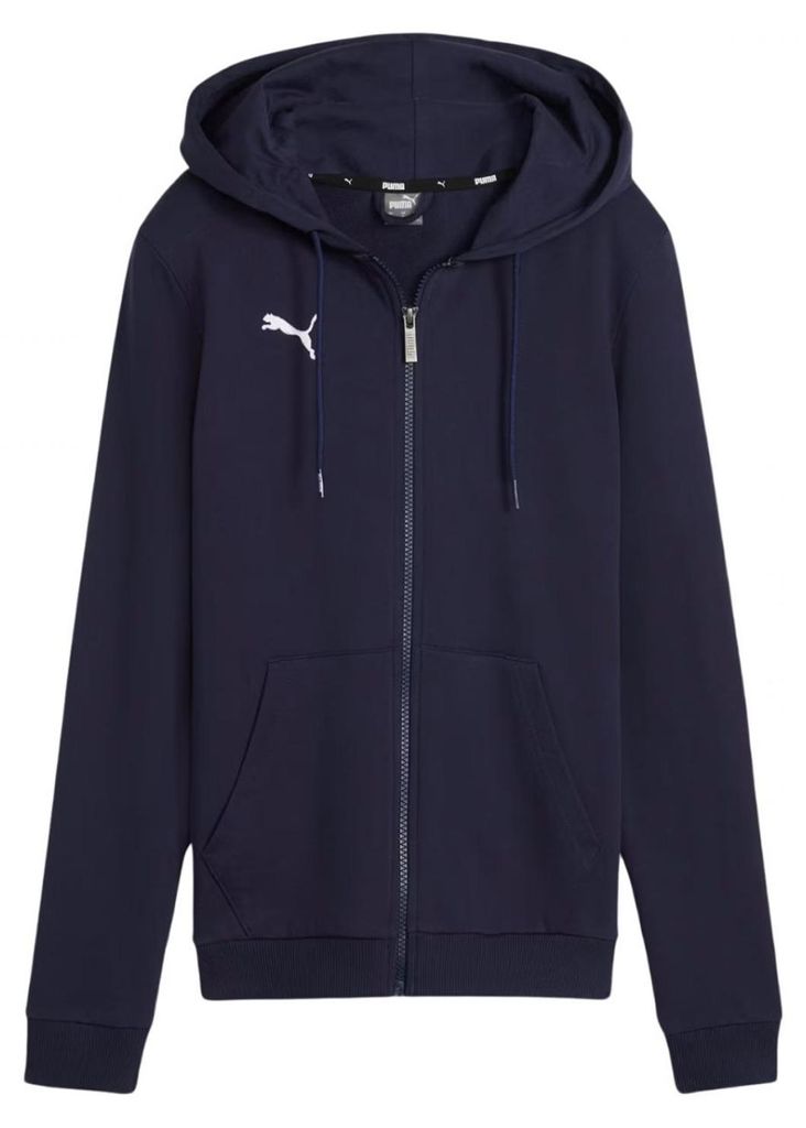 Puma - "Team Goal Casuals" Hoodie mit durchgehendem Reißverschluss für Damen PP4010 (L) (Dunkles Marineblau)