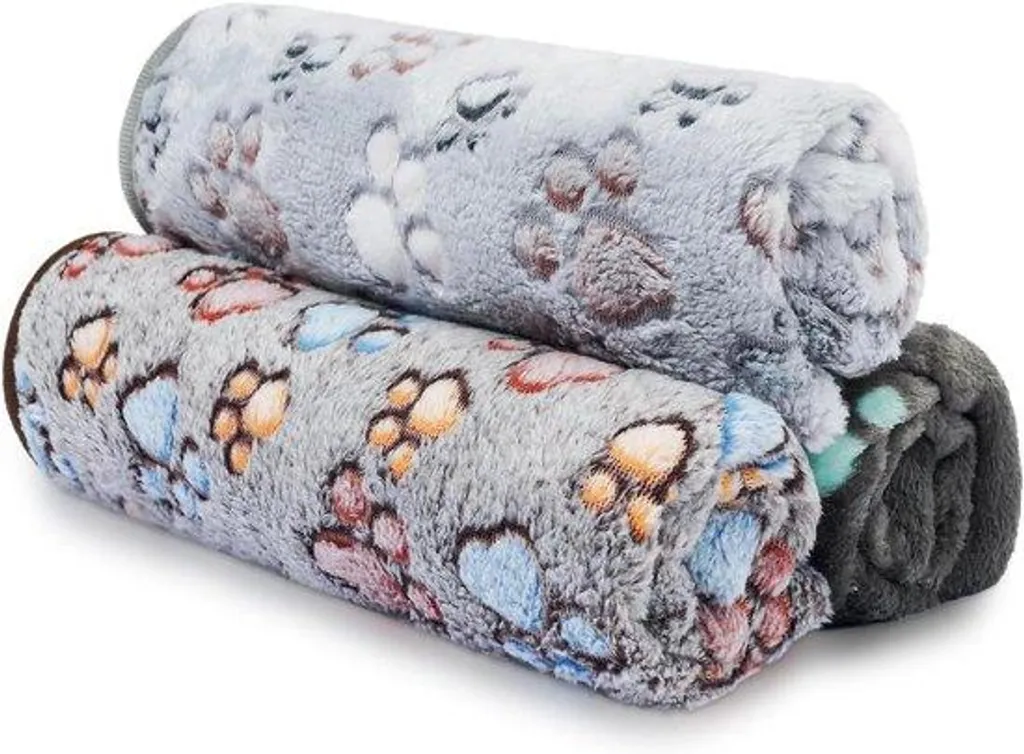 Couverture anti-poils pour canapé et lit - Plaid flanelle chien et chat