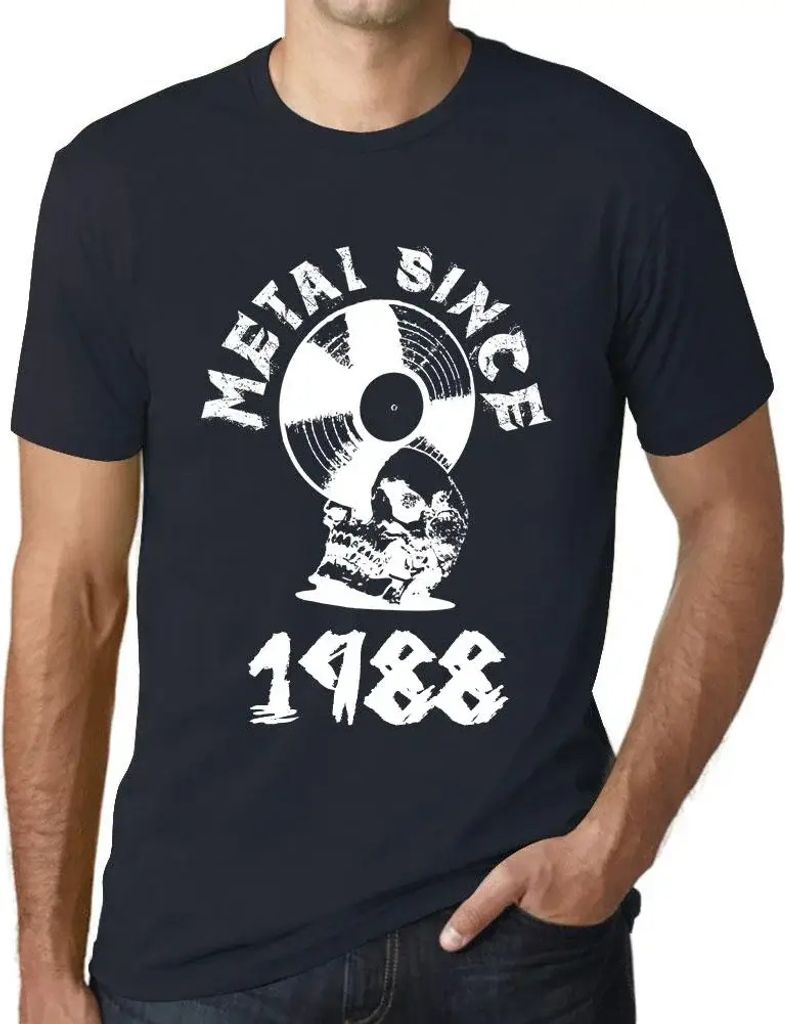 Herren Grafik T-Shirt Metall seit 1988 – Metal Since 1988 – Geschenk 36. Geburtstag Jahrestag 36 Jahre Jubiläum 36 Jährige Mann Jahrgang 1988...