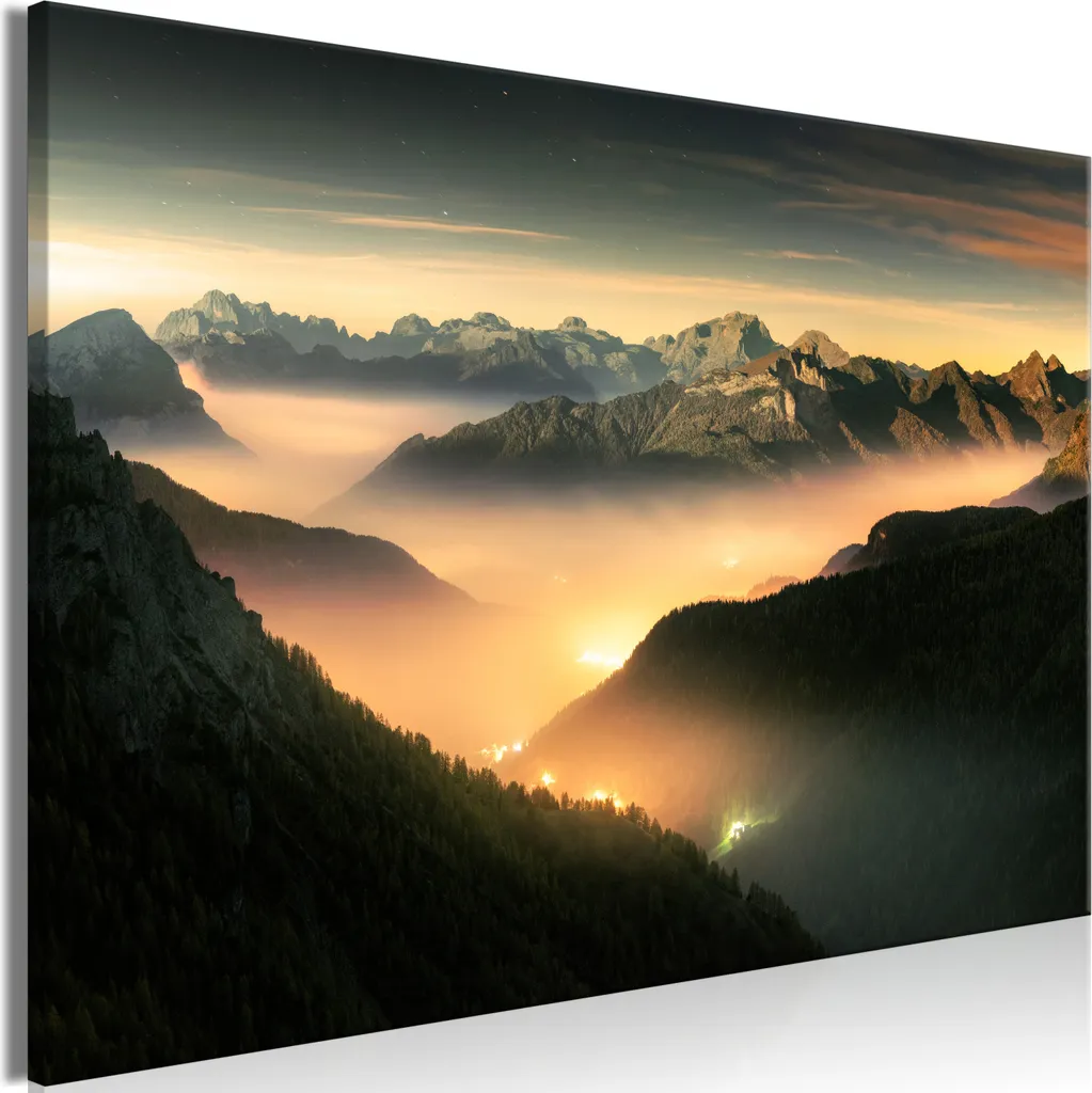 Offerta Quadro su Tela Montagna 90x60 - Arredamento Casa Economico