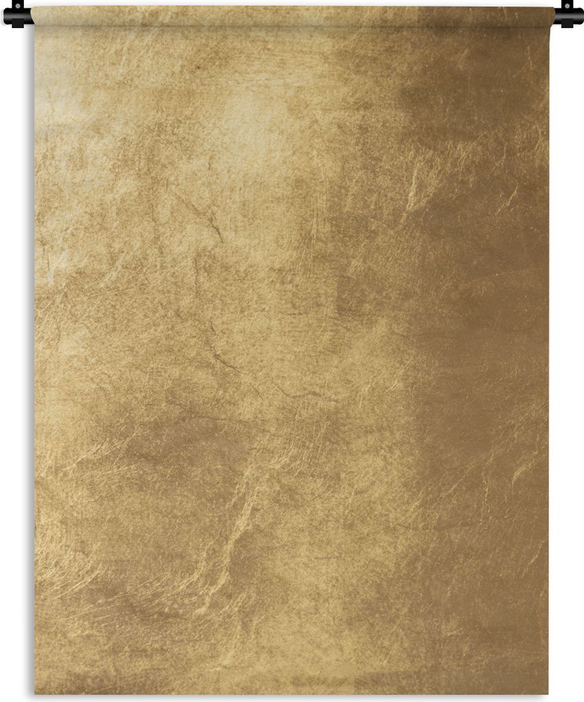 MuchoWow Wandteppich Wandbehang Licht fällt auf eine goldene Wand 60x80 cm Tapisserie Dekoration Wandtuch - Decke - Wandtücher - Wohne