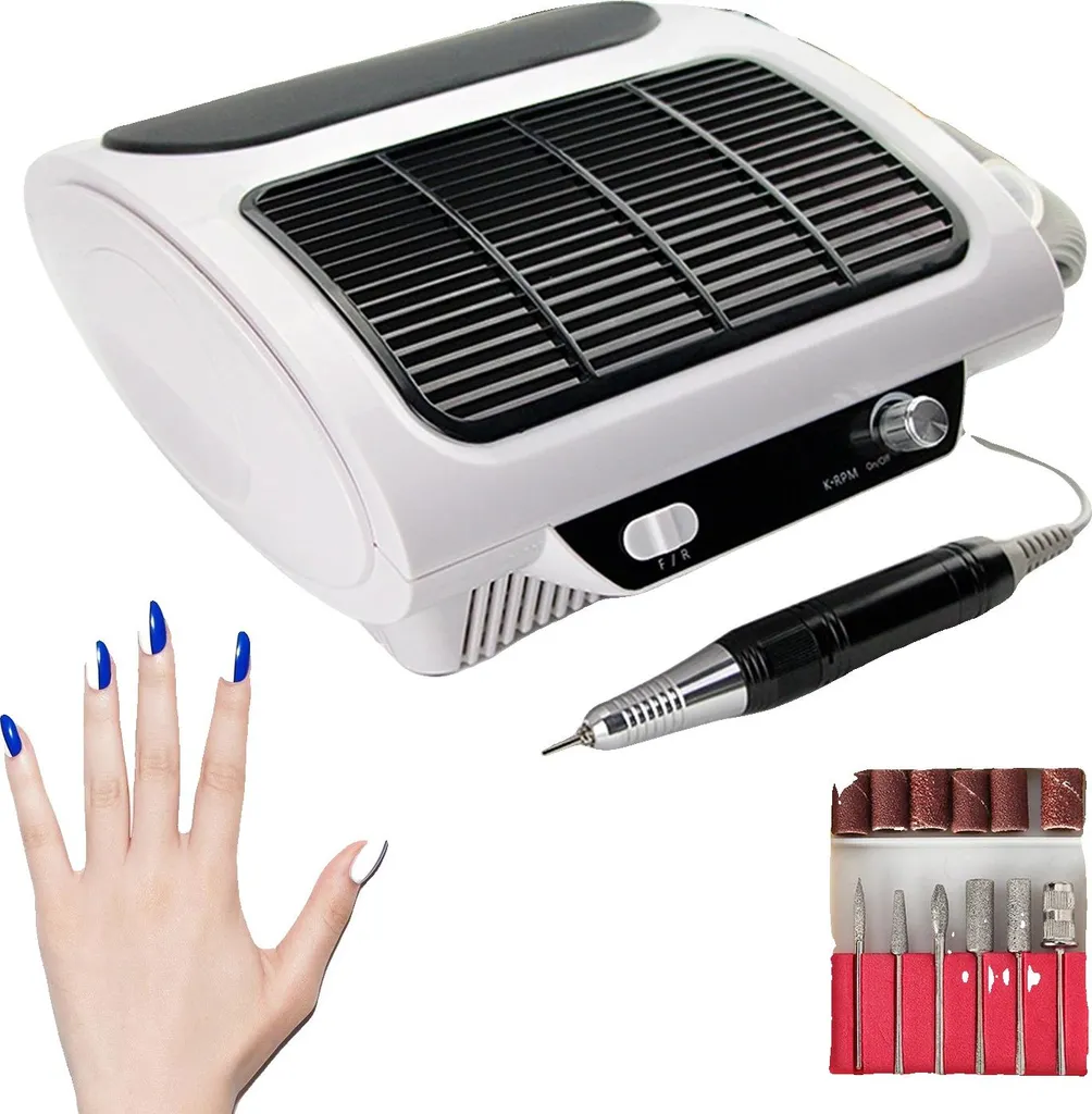 Ponceuse manucure 30000 tr/min avec 6 embouts rotatifs interchangeables