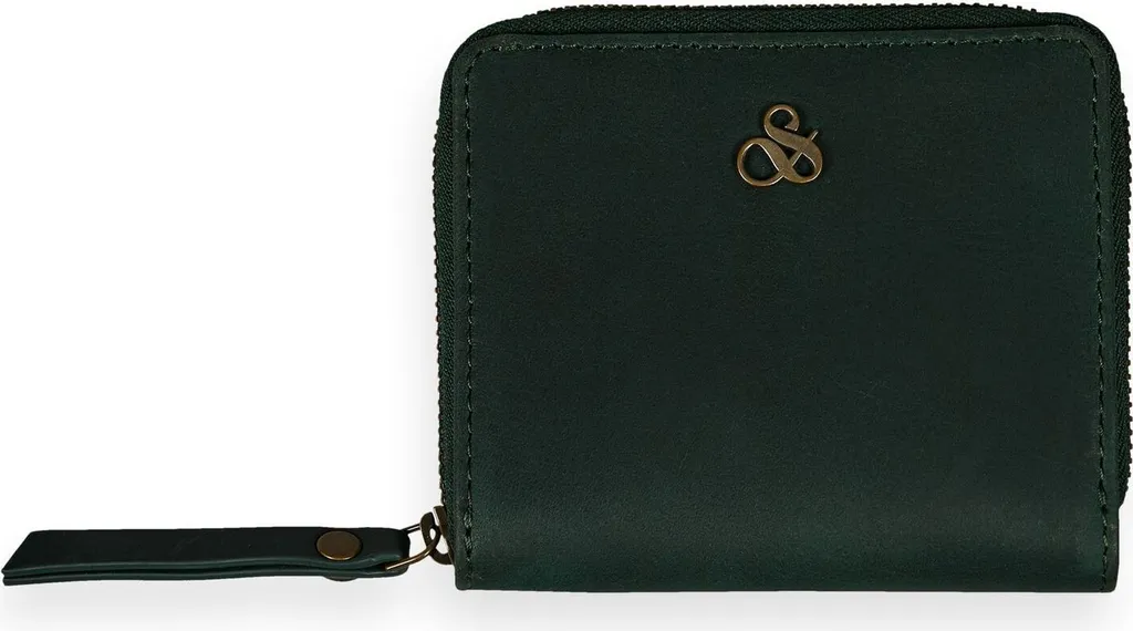 Scotch & Soda Étui pour Carte de Crédit en Cuir Preppy Green Vert Foncé