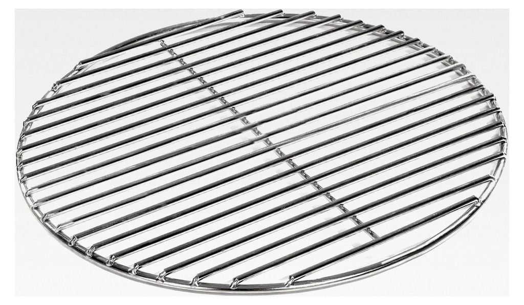 Grillrost aus Edelstahl Ø 54,5 cm, rostfrei und elektropoliert, 4 mm für runde Grills, Kugelgrills und Feuerschalen