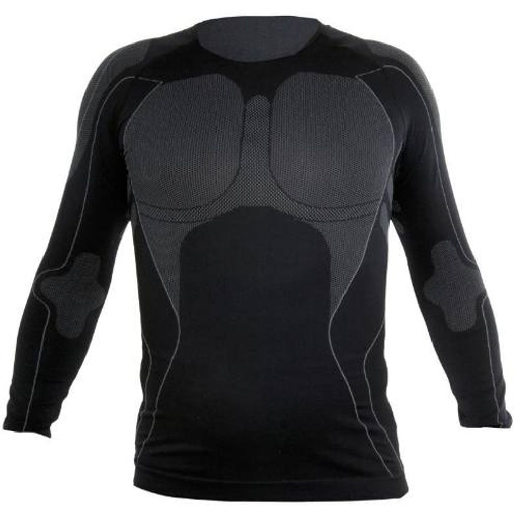 Thermo-T-Shirt, schwarz-grau, Größen. S/M