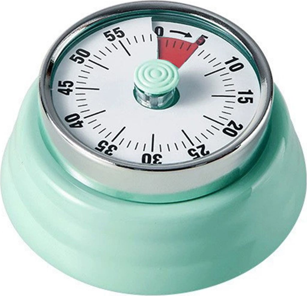 Mechanischer 60-Minuten-Timer mit magnetischer Basis, tragbarer Küchentimer, visuelles Zifferblatt, Klingelton, Alarm, Zeitmanagement-Tool