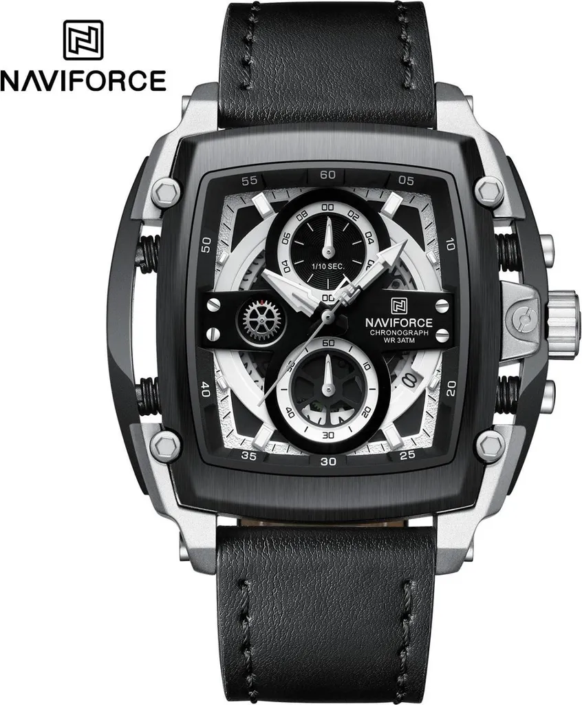 Montre Homme Business et Sport : NAVIFORCE TU-38629 Chic en Noir
