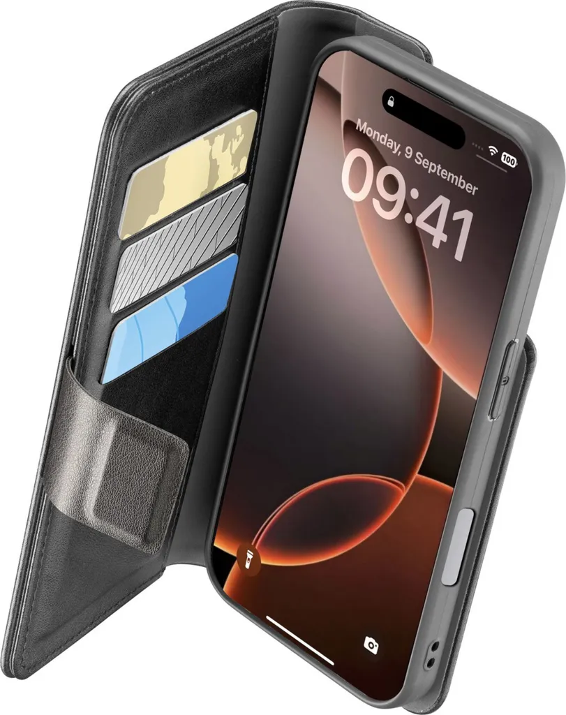 Recensione Cover iPhone 16 Pro Max Cellularline Book Agenda RFID