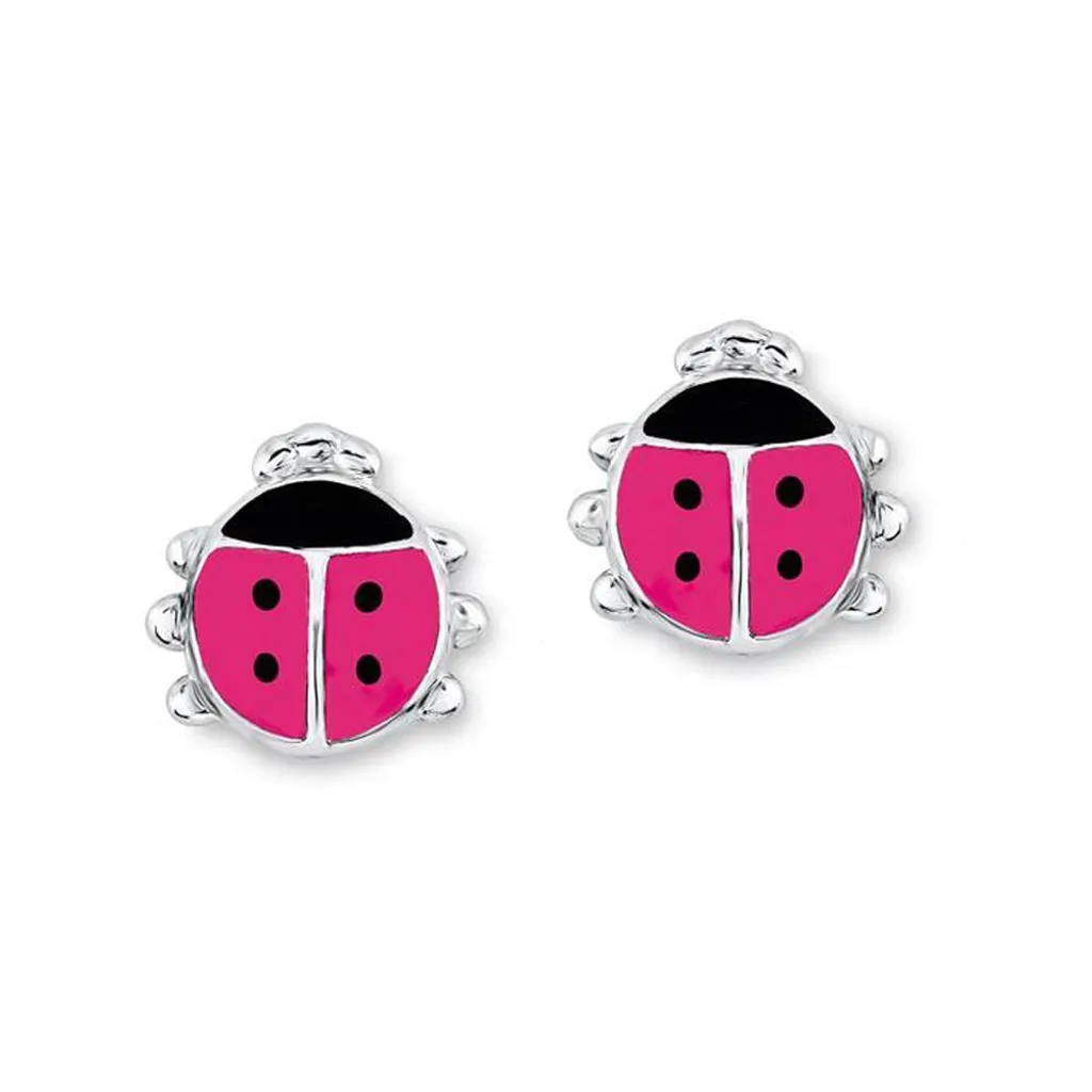 Orecchini Coccinella Rosa Princess Lillifee 9045990 in Argento 925