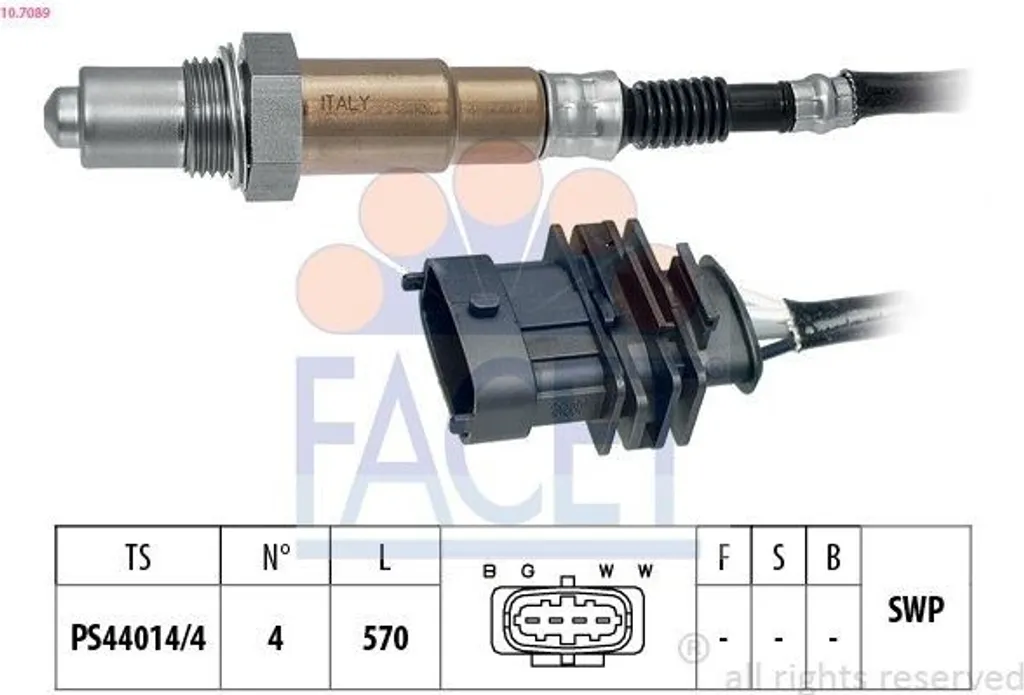 Sonde lambda de régulation FACET pour réparer OPEL Astra G et Vectra C
