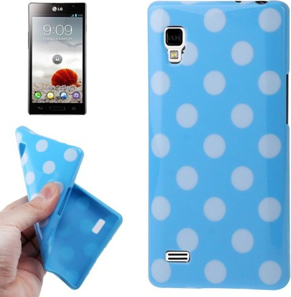 Schutzhülle TPU Punkte Case für Handy LG Optimus L9 / P760