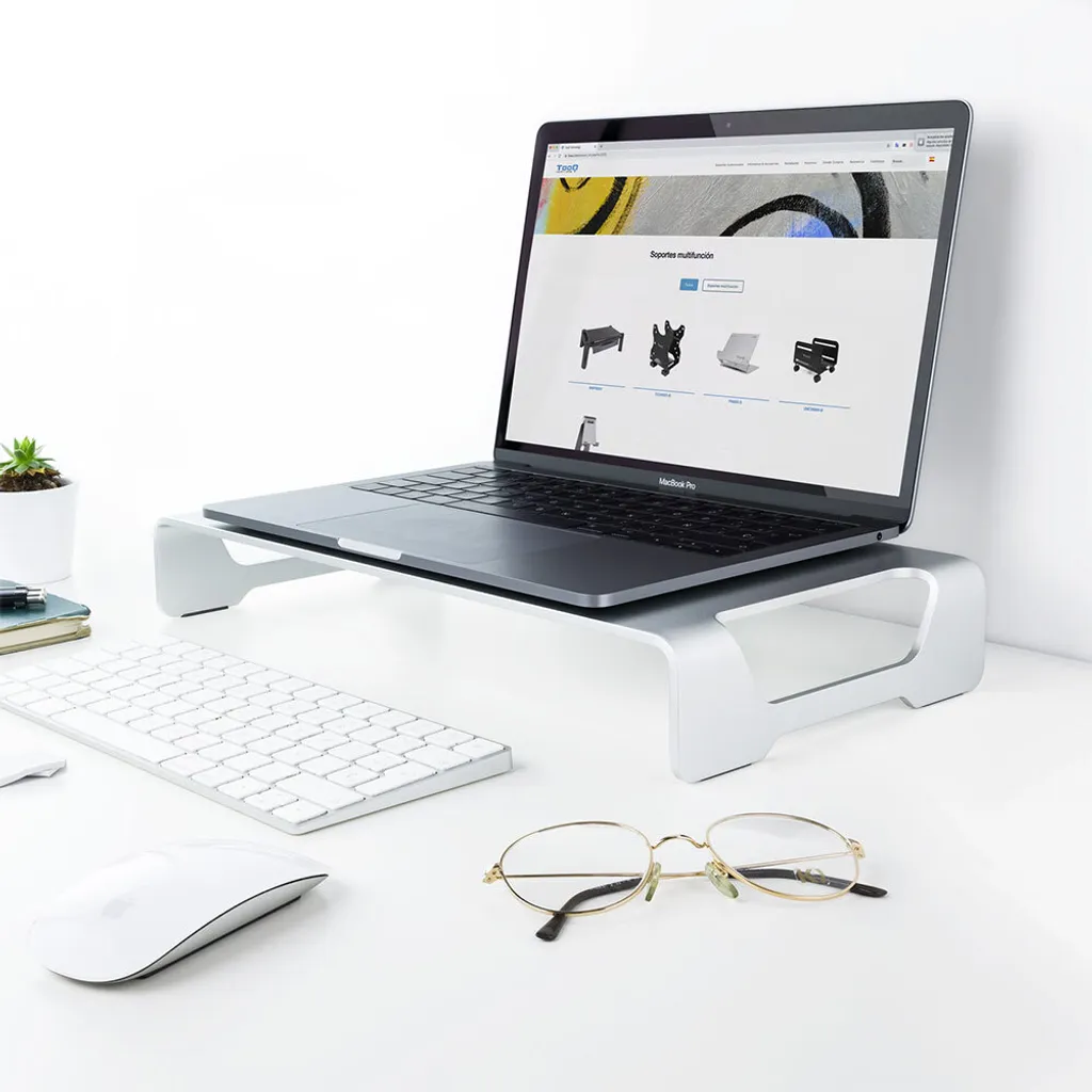 Support d'écran Ergonomique contre les Douleurs Cervicales Transparent - 5