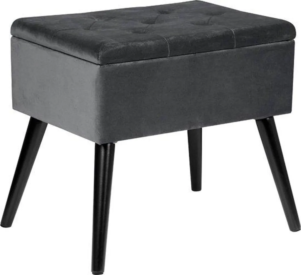 Banc rembourré gain de place pour entrée et chambre - Rangement gris