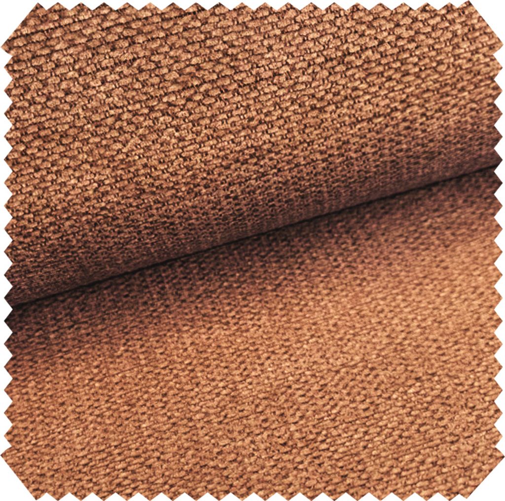 novely MUDAU SOFT Samtweicher Chenille-Polsterstoff - Melierter Möbelstoff - Grober Struktur-Stoff - Mélange Meterware 1lfm - Farbe: 42 Terracotta