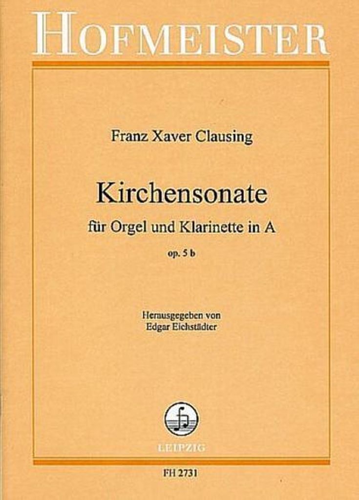 Kirchensonate op.5bfür Orgel und Klarinette in A