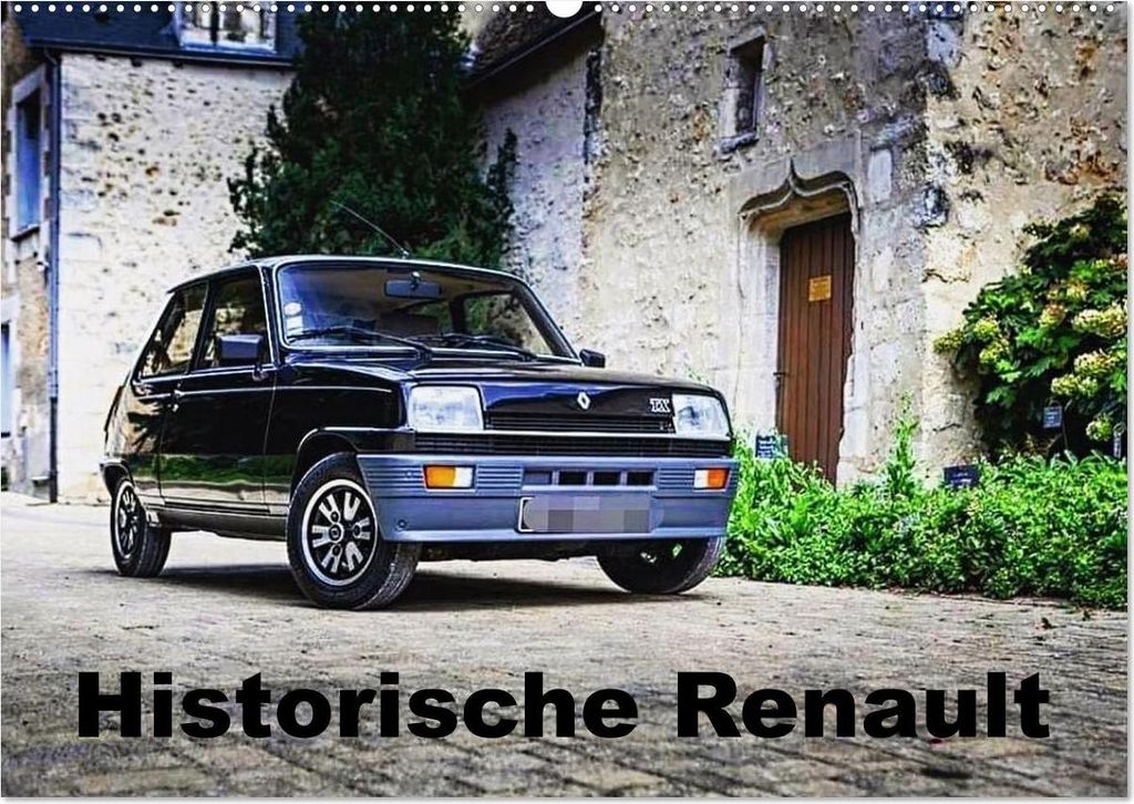 Historische Renault (Wandkalender 2027 DIN A2 quer), CALVENDO Monatskalender