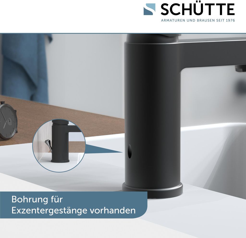 SCHÜTTE Waschtischarmatur ELEPHANT mit Ablaufgarnitur, Produktbild 4