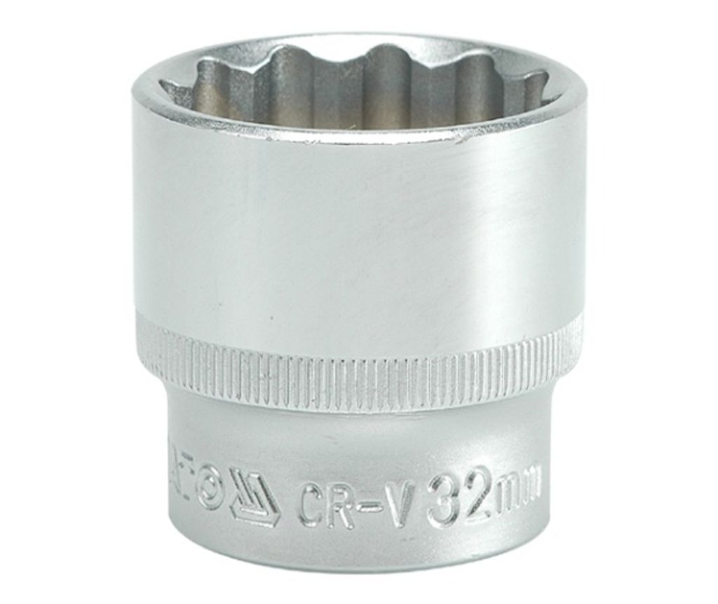 Yato YT-1292, Buchse, 1/2", Metrisch, 1 Kopf/Köpfe, 32 mm, Produktbild 