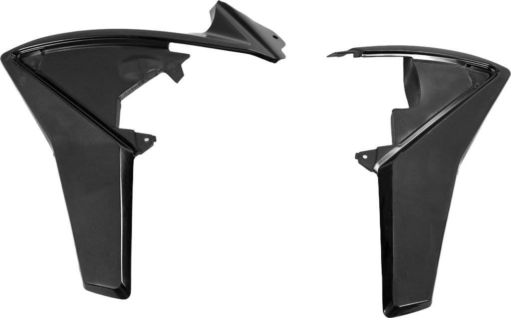 Kühlerverkleidung UFO PLAST 2-teilig Abdeckung Kühler für Husqvarna TC TE 449 - 511 ccm Bj. 2011 - 2013, Farbe:schwarz