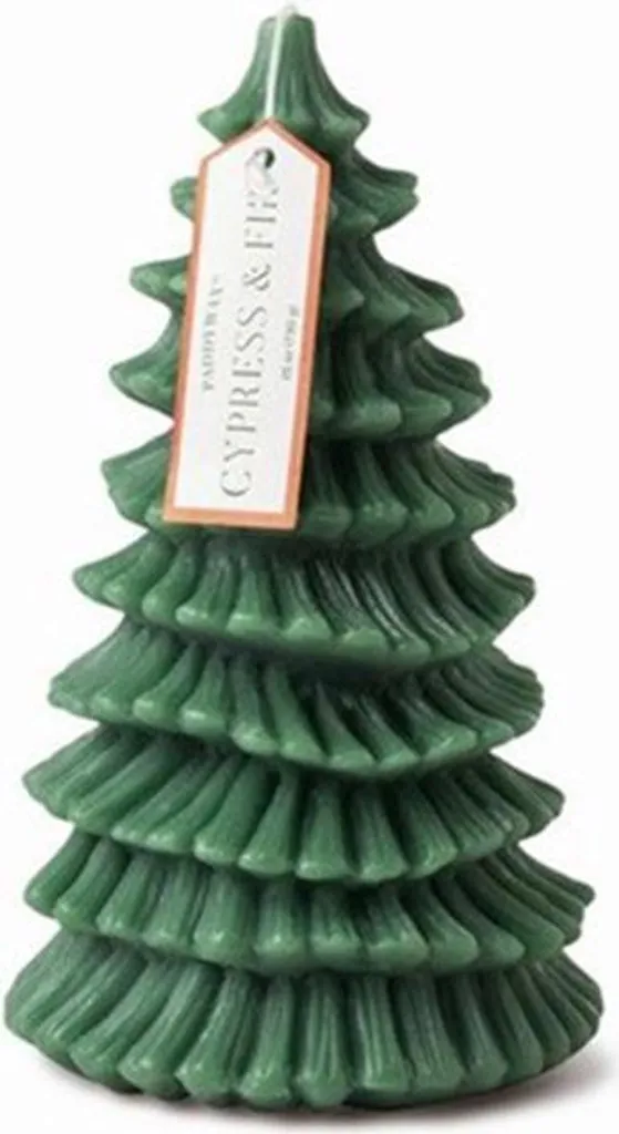 Bougie parfumée de Noël Tall Tree à longue durée de combustion boisée