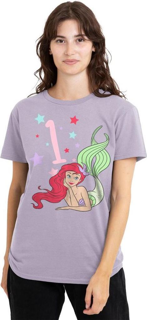The Little Mermaid - T-Shirt für Damen, 1. Geburtstag TV25335 (L) (Lavendel)