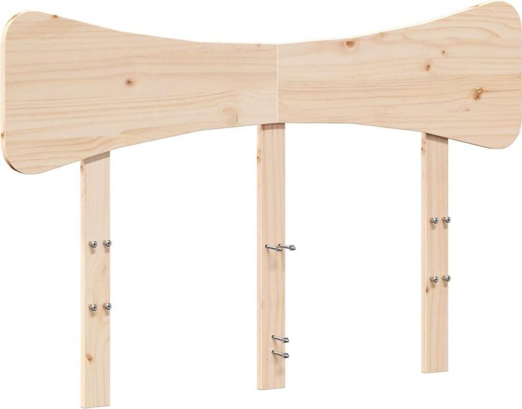 vidaXL Kopfteil 120 cm Massivholz Kiefer