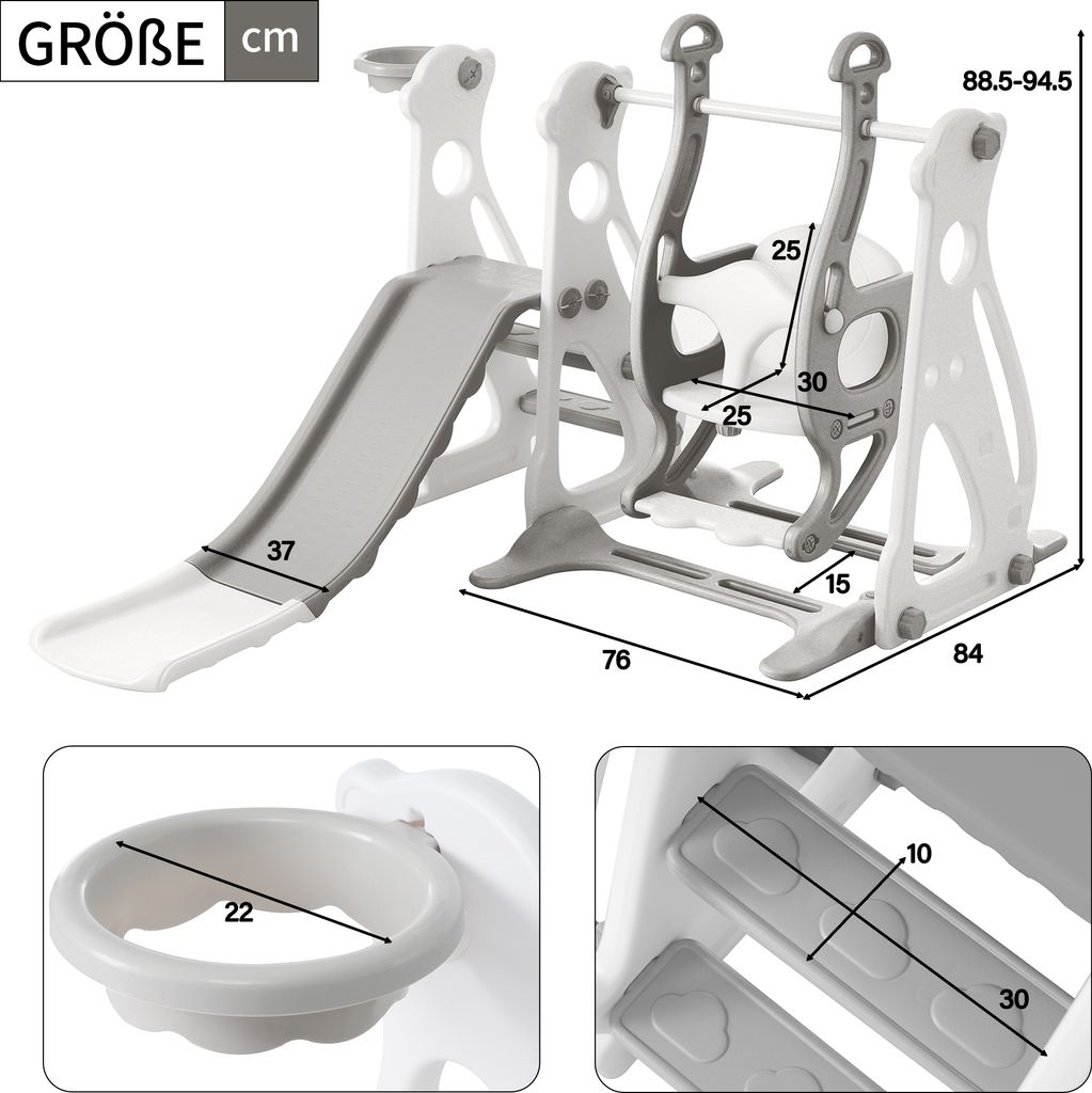 Produktbild von Rutaqan Ndoor-Rutsche 5 N 1 Knderrutsche Für Outdoor & Ndoor