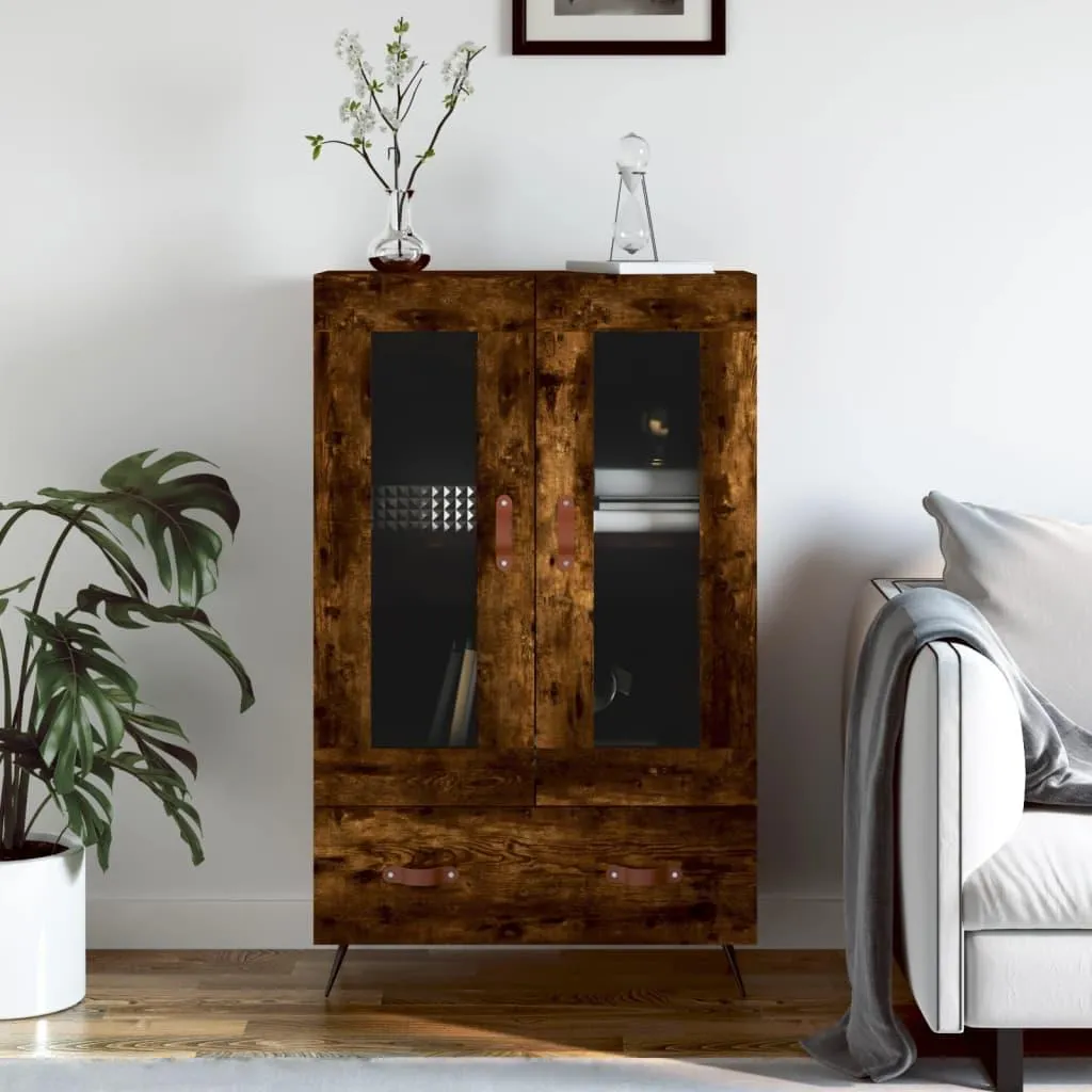 Credenza Alta vidaXL Rovere Affumicato | Mobile Design 115cm