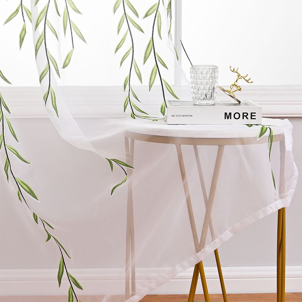 Willow Leaves Sypialnia Wiele rozmiarów Pojedynczy panel z Zdjęcie produktu 7