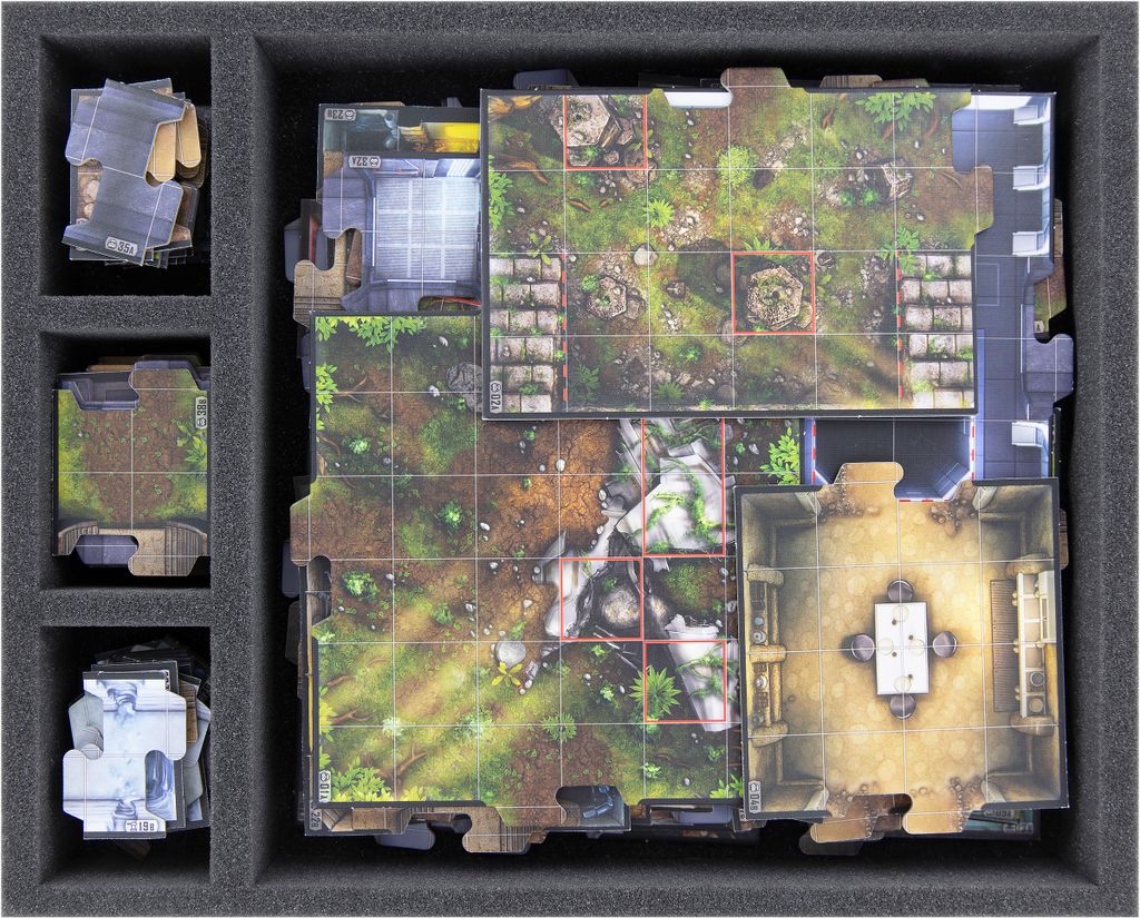 Schaumstoffeinlage für Imperial Assault Spielplanteile und Karten