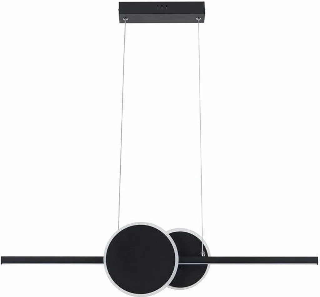 Éclairage sans zones d'ombre avec la suspension LED Gendra noire 23W
