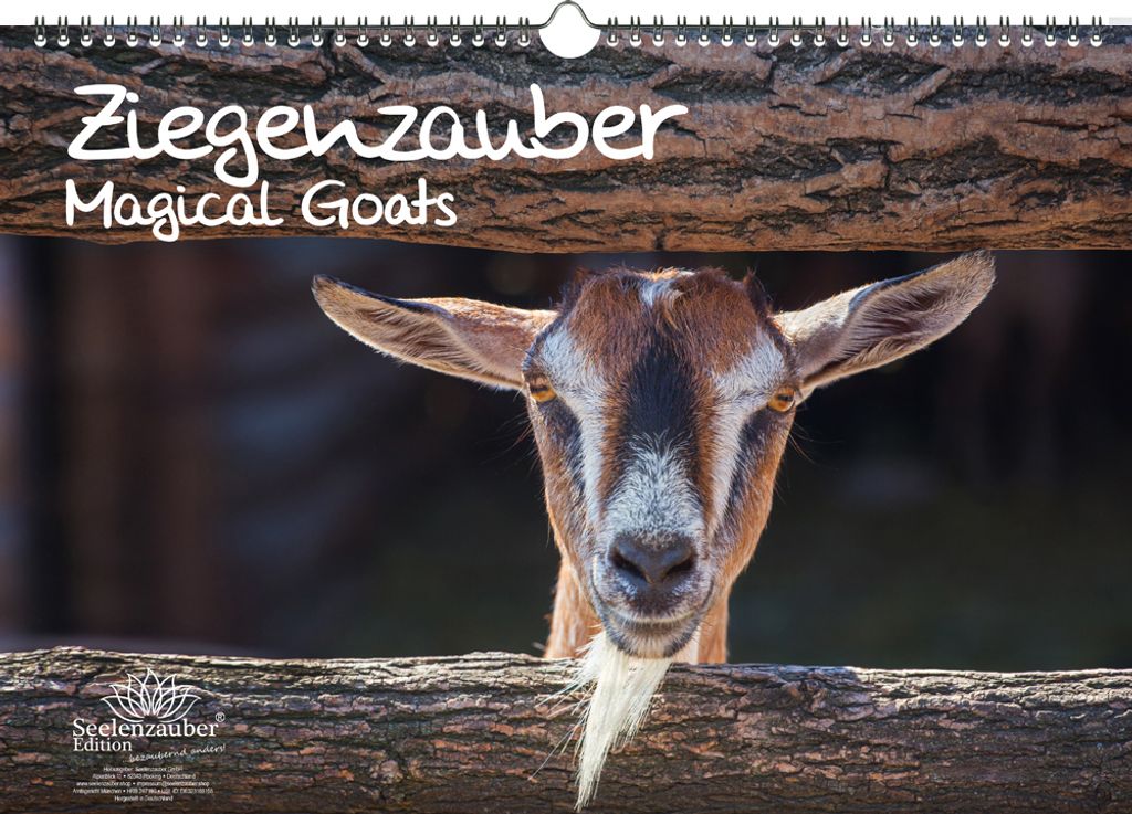 Ziegenzauber DIN A3 Kalender - Immerwährender Kalender Ziegen und Zicklein - Seelenzauber