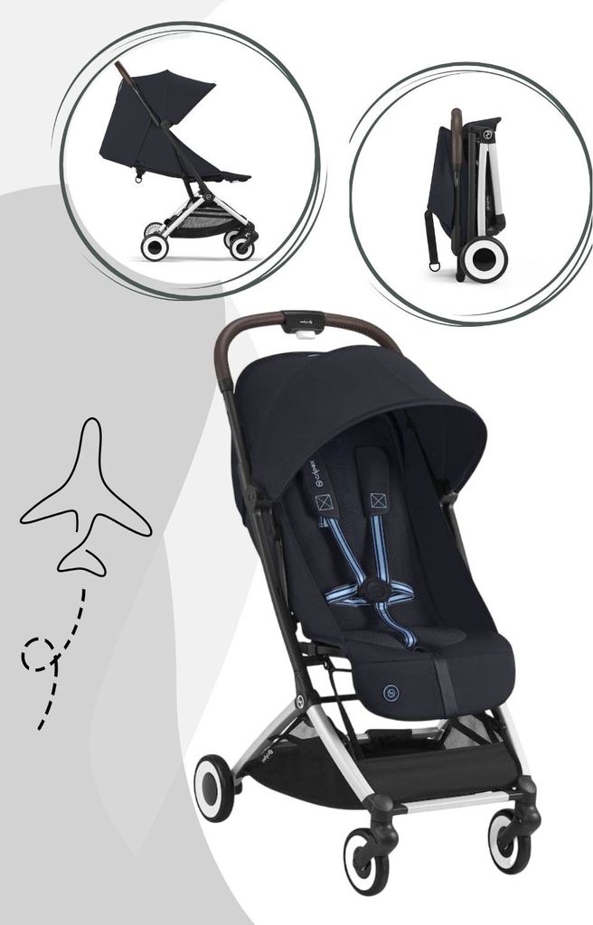 Cybex Orfeo Reisebuggy ab Geburt bis 4 Jahren - Kollektion 2025, Farbe:Chocolate Brown
