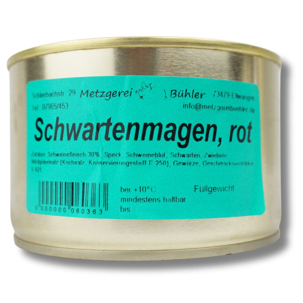 Schwartenmagen Preßsack Rot Dosenwurst Wurstkonserve 400g | Produktbild 