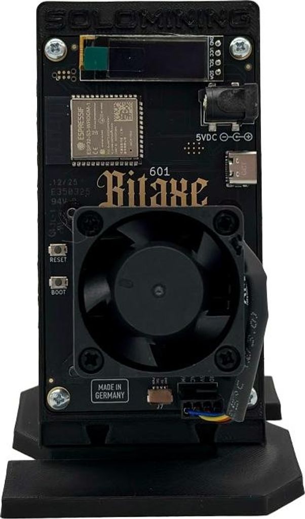 Bitaxe 601 Gamma, 1,3 TH/s, 15 W/TH, Bitcoin Home Solo Produktbild 