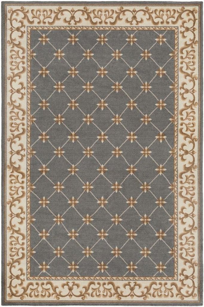 Casa Padrino Luxus Barock Wohnzimmer Teppich Grau / Creme / Braun - Verschiedene Größen