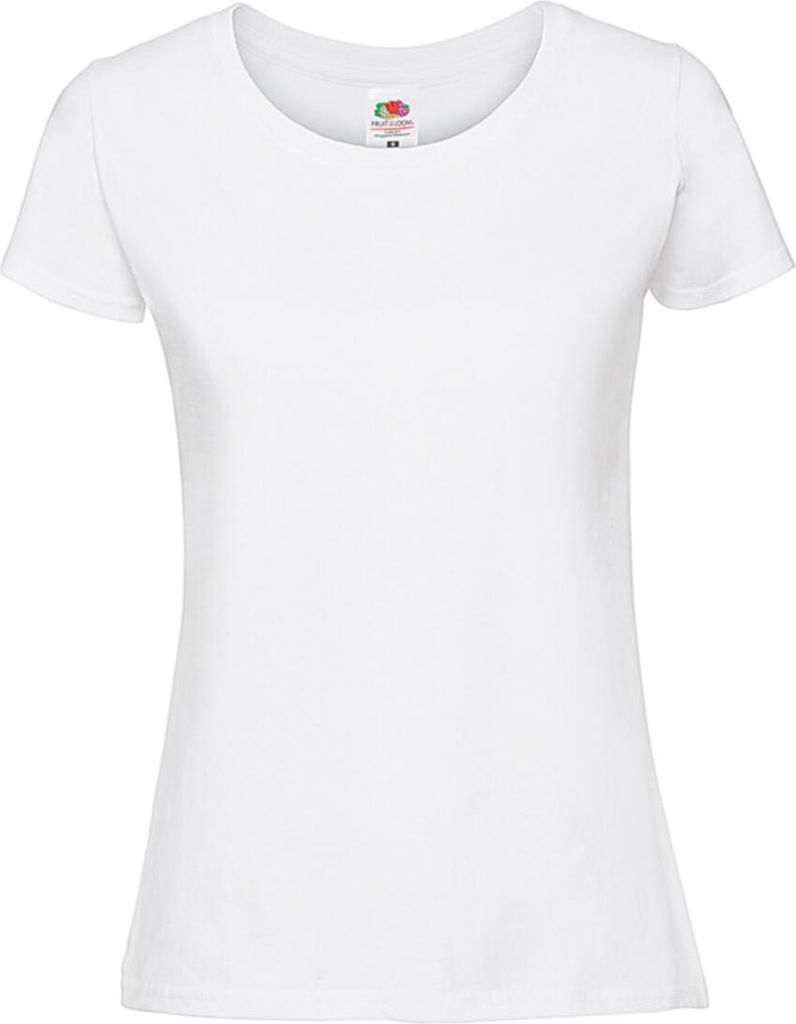 Fruit of the Loom 61-424-0 | Damen T-Shirt Ringspun Premium T Lady-fit - Farbe: White - Größe: L