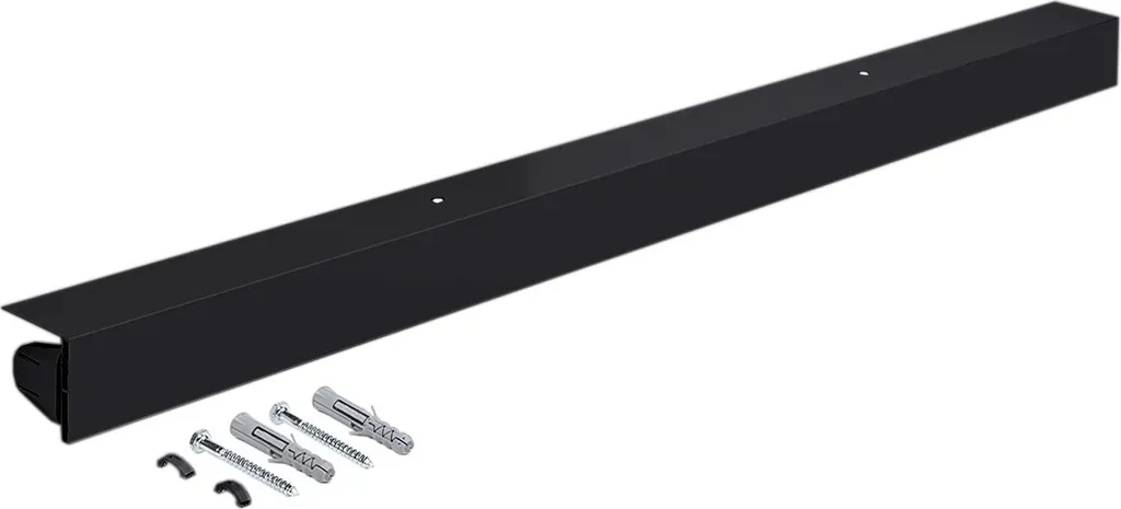 Cassetta di Ricambio Tenda Doccia a Rullo 186 cm Nera - Alluminio Top