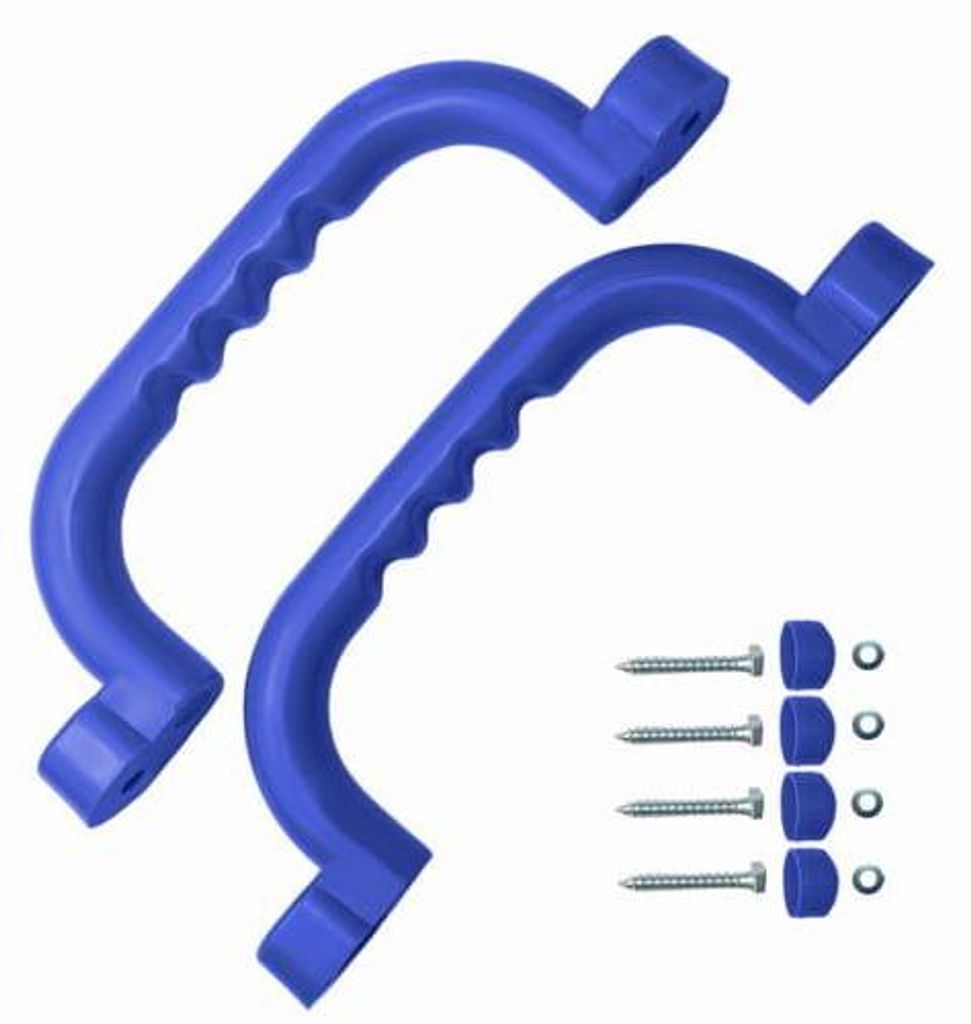 Set de poignées - 2 pièces - Bleu - 240 x 75 mm - Pour tour Image du produit 