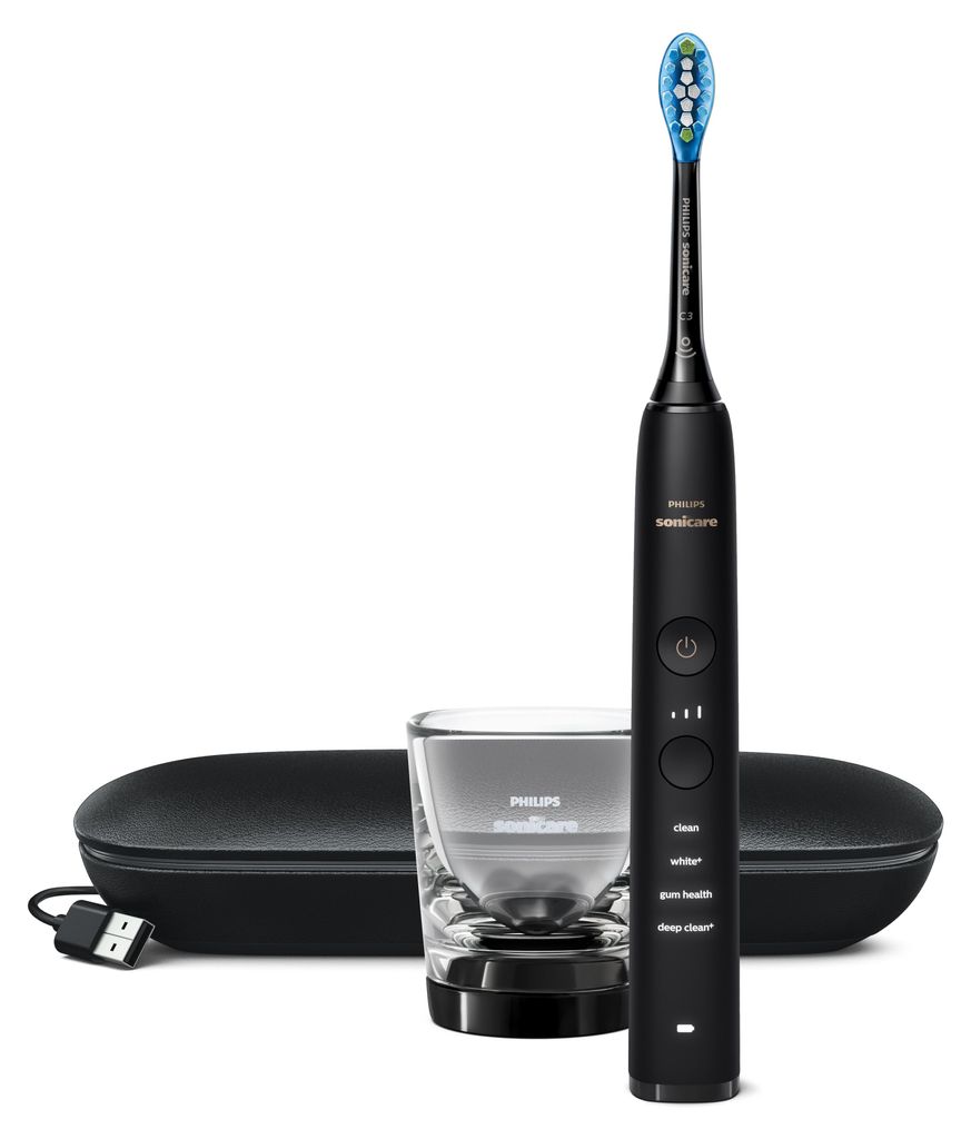 Philips Sonicare DiamondClean DiamondClean 9000 HX9911/09 Elektrische Schallzahnbürste mit App - Schwarz
