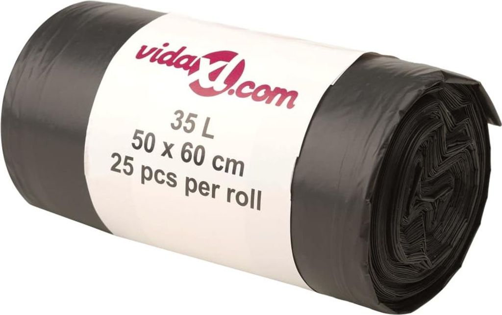 vidaXL Vložky do koša 250 ks čierne 35 L Obrázok produktu 