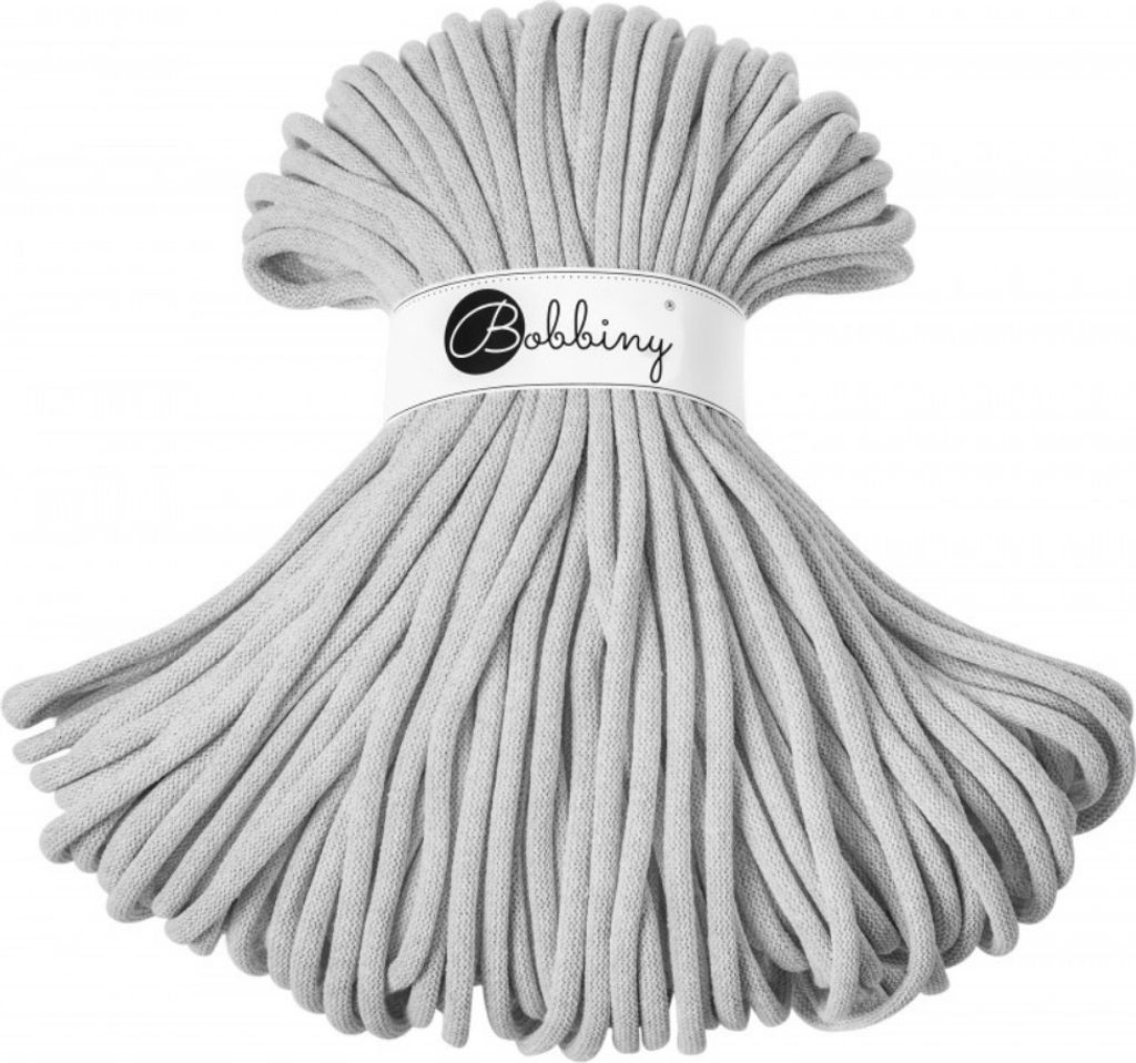 Bobbiny Jumbo 9 mm 100 m Light Grey Schnur