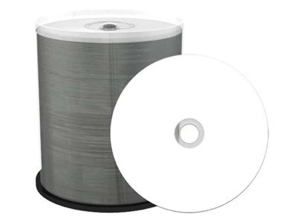 MediaRange DVD+R 4.7GB 16x Jet d'Encre Blanc Pack de 100 Cakebox Premium
