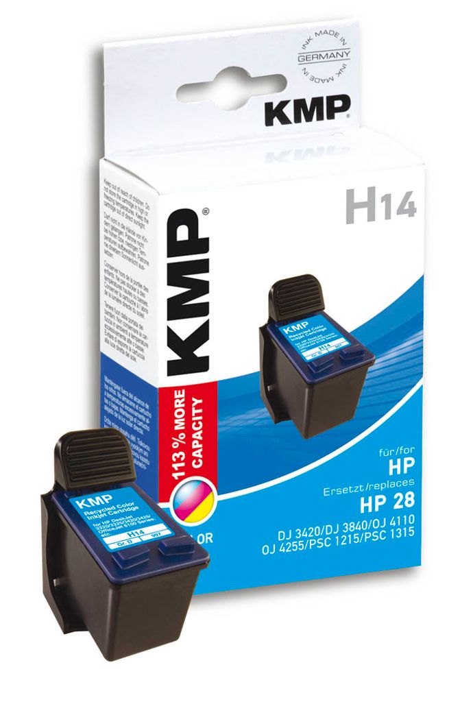 KMP Tintenpatrone kompatibel für HP 28XL (C8728AE), 3-Color