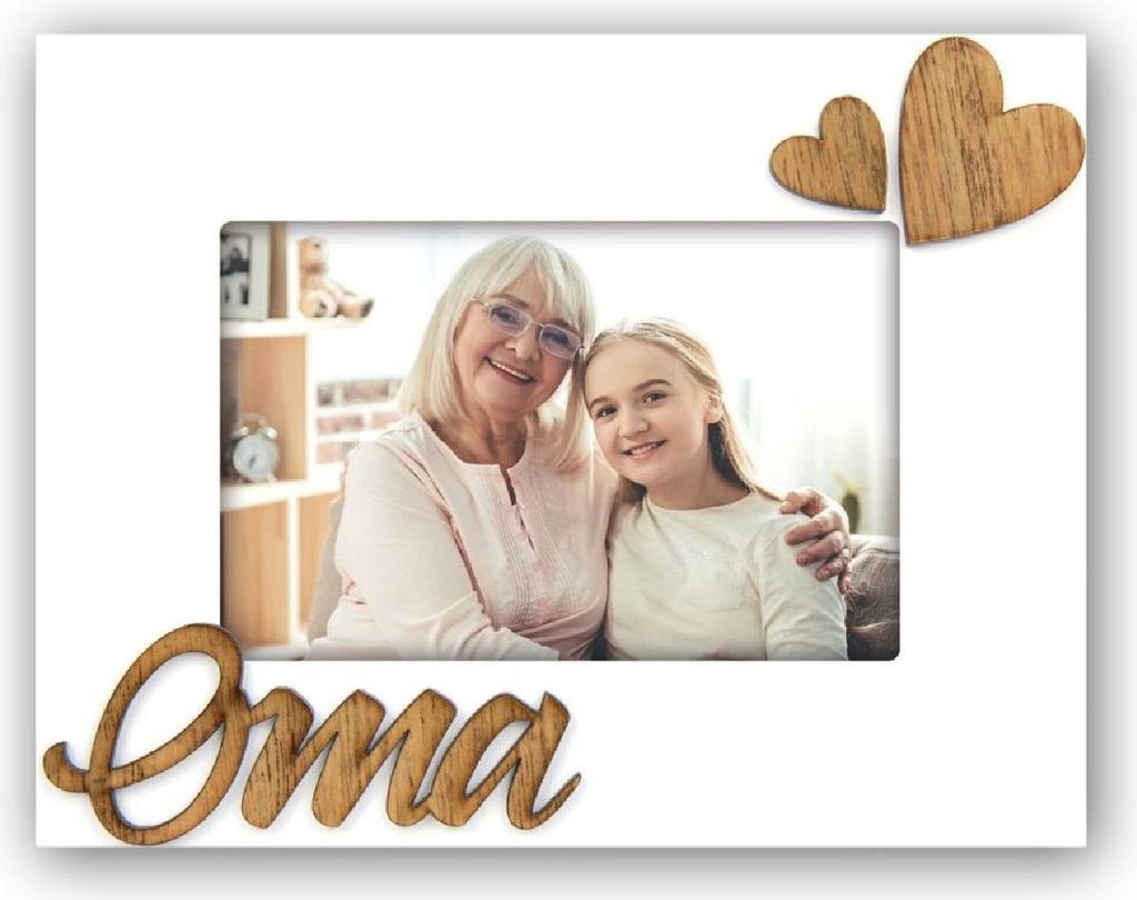 ZEP Fotorahmen Oma 10x15 cm weiß zum Hinstellen Produktbild 