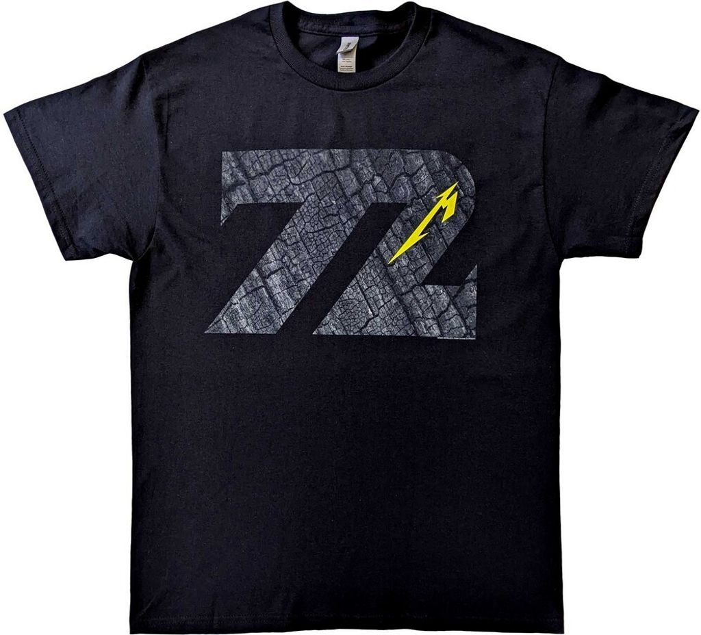 Metallica - "72 Seasons Charred" T-Shirt für Herren/Damen Uni RO5208 (S) (Schwarz)