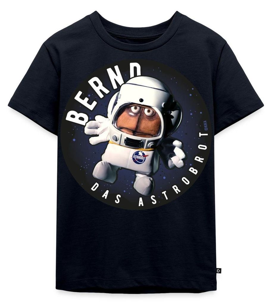 Spreadshirt Bernd Das Brot Astrobrot Rund Kinder Premium T-Shirt, 122/128 (6 Jahre), Navy
