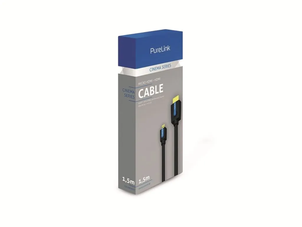 Câble HDMI vers Micro HDMI PureLink Cinema avec fiche blindée 3m