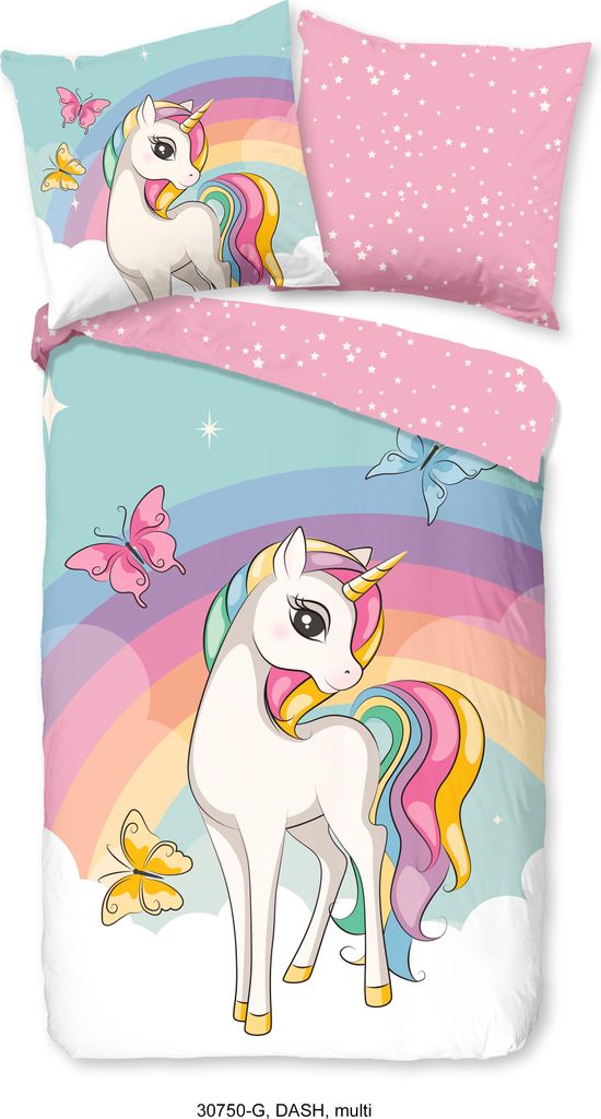 Duvet cover Good Morning 135x200 + 1* 80x80 cm - unicorn Produktbild 