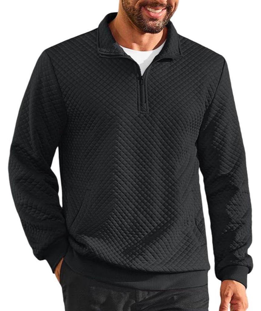 Herren Pullover Waffelstrick Rollkragen Langarm Produktbild 